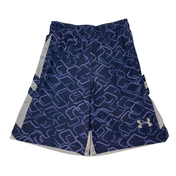 Under Armour Basketball Short Men M Medium Cross Court Geometric Drawstring Tie - Picture 1 of 13